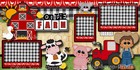 On The Farm Boy    2 Premade Scrapbook Pages Paper Piecing Layout   By Digiscrap