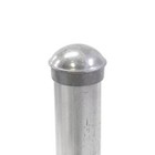 Galvanized Steel Dome Fence Post Cap - Chain Link - 2 