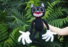 Cartoon Cat Plush Toy Black Cat Plush Handmade Cartoon Cat Toys