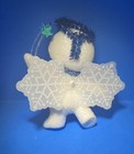 New Sweet Snow Angel Hallmark Ornament Snowman Tinsel Halo Snowflake Wings