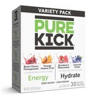 Pure Kick Energy   Hydration Electrolyte Powdered Drink Mix Variety Pack  30 Cou