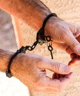 Real Law Enforcement Police Handcuffs For Training - Black Steel Double-locki   