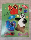 Lot 12 6 5  Sheets Kids Chinese Panda Sticker Paper Doll Costumes Access Teacher