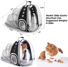 Lollimeow Expandable Cat Carrier Backpack  Airline-approved Pet Travel Bag Black