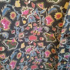 Vintage Casbah 90 s Shirt Black Flowers Floral Button Up Long Sleeves Mens Med