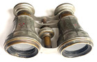 Antique Chevalier Paris Floral Engraved Silver Metal Binoculars Opera Glasses