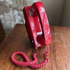 Viking Red Telephone Wall Phone Model Hac K 1500p-w
