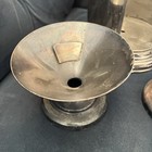 Antique Vortex Early 1900 Silver Plated Ice Cream Holders Lot Of 3 With Stand