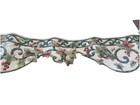 Tuscan Tuscany Ivy Vine Berry Green Wrought Iron Scroll Beige Wallpaper Border