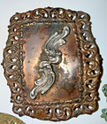 Antique Art Nouveau Brass Sash Buckle Lot Repousse Filigree Victorian Findings