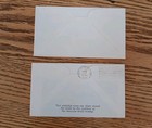 Frist Day Covers  2 Total 