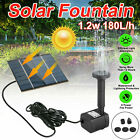 Solar Power Fountain Water Pump Submersible Bird Bath Pond Garden Decor New