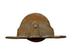 Window Sash Pulley Victorian Cast Iron Base With Metal Wheels 4 wx2 hx1 d