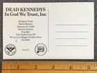 1981 Dead Kennedys In God We Trust Promo Postcard Alternative Tentacles