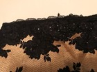 Victoria   s Secret Seduction Lace Garter Skirt Black Gold Crystals S M L Nwt