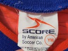 Score Soccer Jersey Youth Size Medium Orange Purple Red Long Sleeve Ym