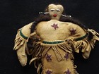 Native American Beaded Leather Doll  Rare Vintage  star  Doll   Sb-0226 09086