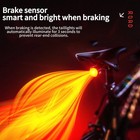 Enlee Rear Bike Light Smart Brake Alert Saddle Light Cycling Tail Flashlight
