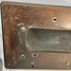 Antique 1880s Singer Treadle Sewing Machine Cabinet Wood Top Coffin Fiddle Base