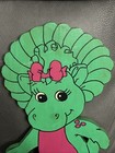 Baby Bop Barney Wooden Carved Wall Art Handcrafted By Artist Charles W Christmas