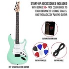 Lyxpro Cs Beginner 39    Electric Guitar   Electric Guitar Accessories  Green