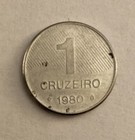 Lot Of 4 Coins Brasil Brazil 1 Cruzeiro 5 10 20 Cruzeiros 1980 1982 1983
