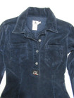 Ck-calvin Klein  Vintage Navy Stretch Corduroy Long Sleeve Mini Dress  Size 7