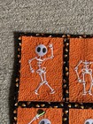 Skeleton Dancing Halloween Quilted Wall Hanging 16 1 2    X 17 1 2   