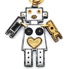 Prada Key Ring Silver Gold 4754389