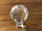 Clear Cut Glass Decanter Stopper