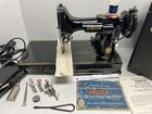 Fully Serviced 1954 Singer Featherweight 221 Sewing Quilting Machine W Case Nice