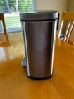 Trash Can With A Lid 1 3 Gallon Step Pedal Brushed Stainless Trash Can
