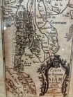 Framed Vintage Style Map Of Siam Thailand Indochina Antique Look Wall Art 6x8