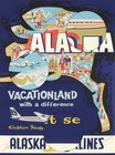 1959 Alaska Airlines Vacationland Travel Poster Art Print Wall Decor