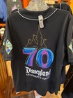New 2025 Disneyland Castle 70th Anniversary Black Baseball Jersey All Sizes