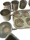 Vintage Aluminum 1950 s Child s Kitchen Set Cookware Utensils 23 Pieces Baking