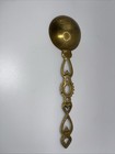 Welsh Love Spoon 9    Brass Spoon Courtship Tradition Vintage Brass Mcm Kitchen