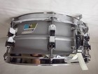 Ludwig 5x14 Textured Gray Powder Coated Acrolite Snare Drum W Case 1970s 80s