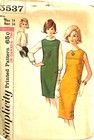 Misses Jumper Pattern W Blouse Or Shift Dress Simplicity 5537 Vtg 1964