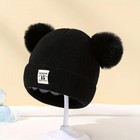 Baby Knitted Winter Hat Pompom Beanie Warm Soft Bonnet For Boys Girls 0-3y