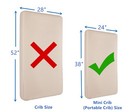 3 Pack 100  Natural Cotton Fitted Mini Crib Sheets 38  X 24  - Soft   Breatha   