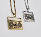 Retro Boombox Gold And Silver Necklace Fashion Jewelry  10-11