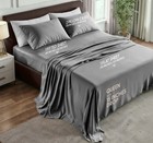 4 Piece Bed Sheet Set 1800 Series Microfiber Comfort Deep Pocket Hotel Bed Sheet