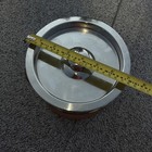 Vintage Style Leather Wrapped Ice Bucket With Lid Stainless Steel Liner Barware