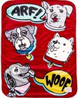 New Bob For Sketchers Red Dog Face Dog Throw Blanket  27 L X 36 W In