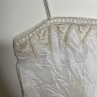 Vtg Barbizon Women s Shiny Satin Nylon Cream Lace Trim Cami Lingerie 60s Sz S