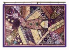 Ethnic Home Decor Wall Hanging Boho Hippie Patchwork Beaded Zari Tapestry Cotton