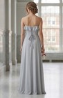 Bhldn Macau Fog Strapless Chiffon Ruffle Gown Sz 2  prom Graduation Formal