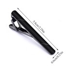 4pcs Mens Stainless Steel Tie Clip Necktie Bar Clasp Clamp Pin Gold Black Silver