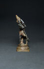 Antique Looking Indian Traditional Bronze Statue God Virabhadra Worrier Shiva